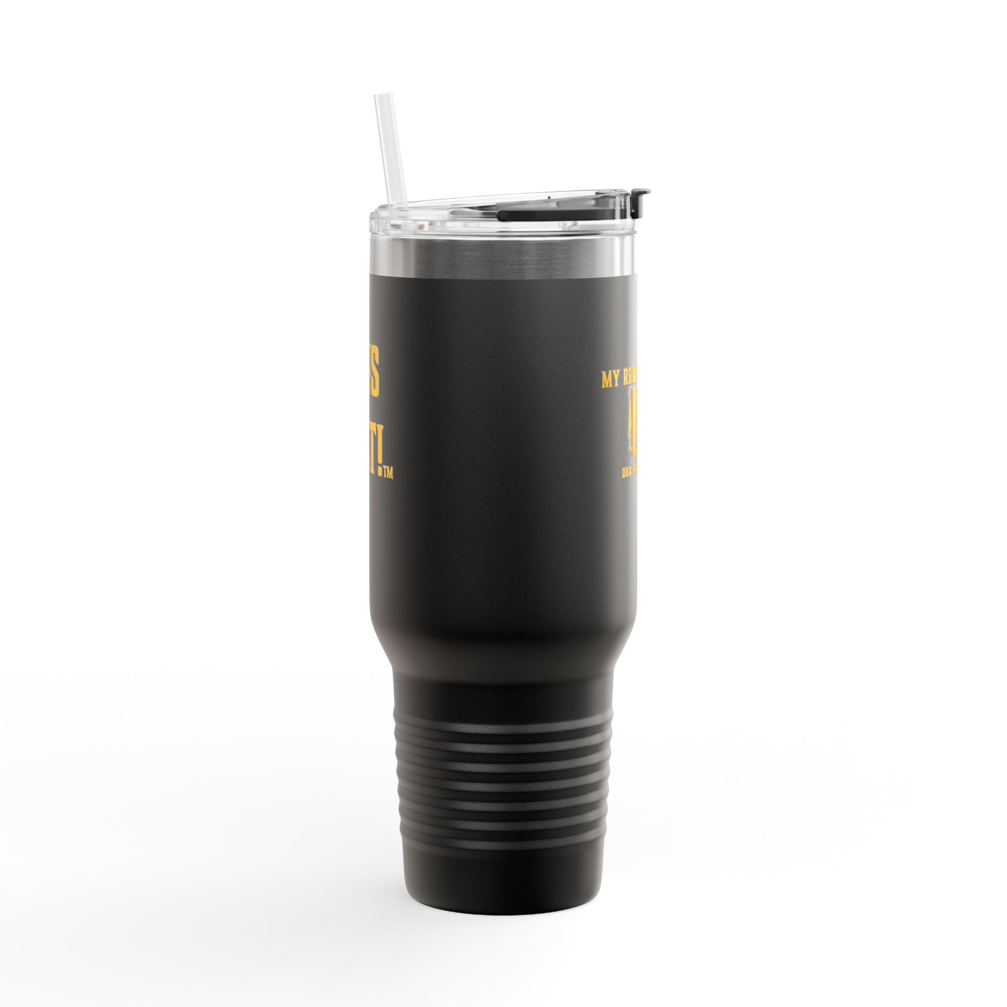 40oz Insulated Travel Mug — “My Remnant Army”/"Deus Vult!" Catholic Faith Tumbler - Image 2