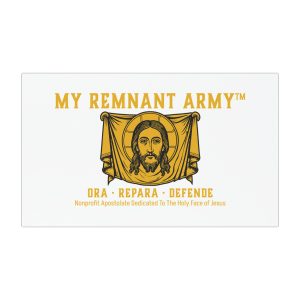 Car Magnet - "My Remnant Army" Logo-Nonprofit Dedicated to the Holy Face of Jesus