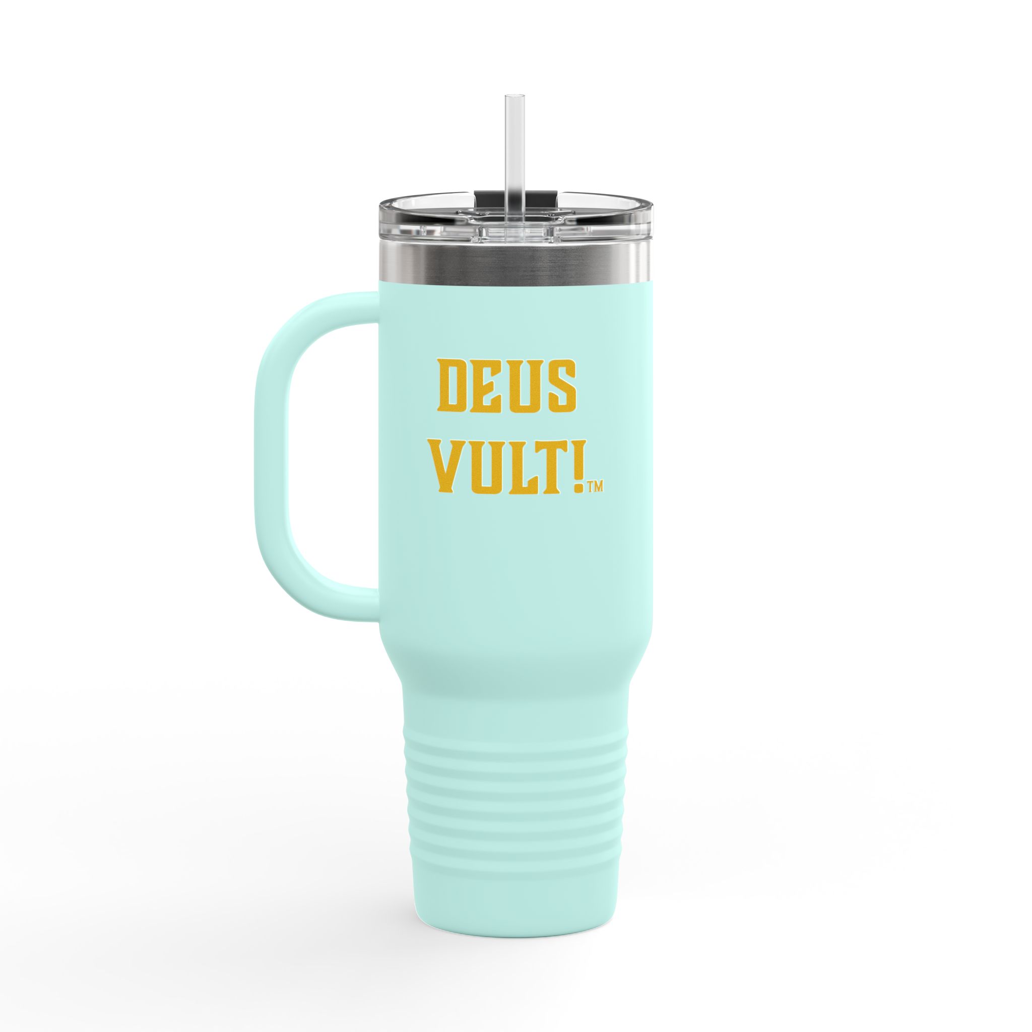 40oz Insulated Travel Mug — “My Remnant Army”/"Deus Vult!" Catholic Faith Tumbler - Image 24