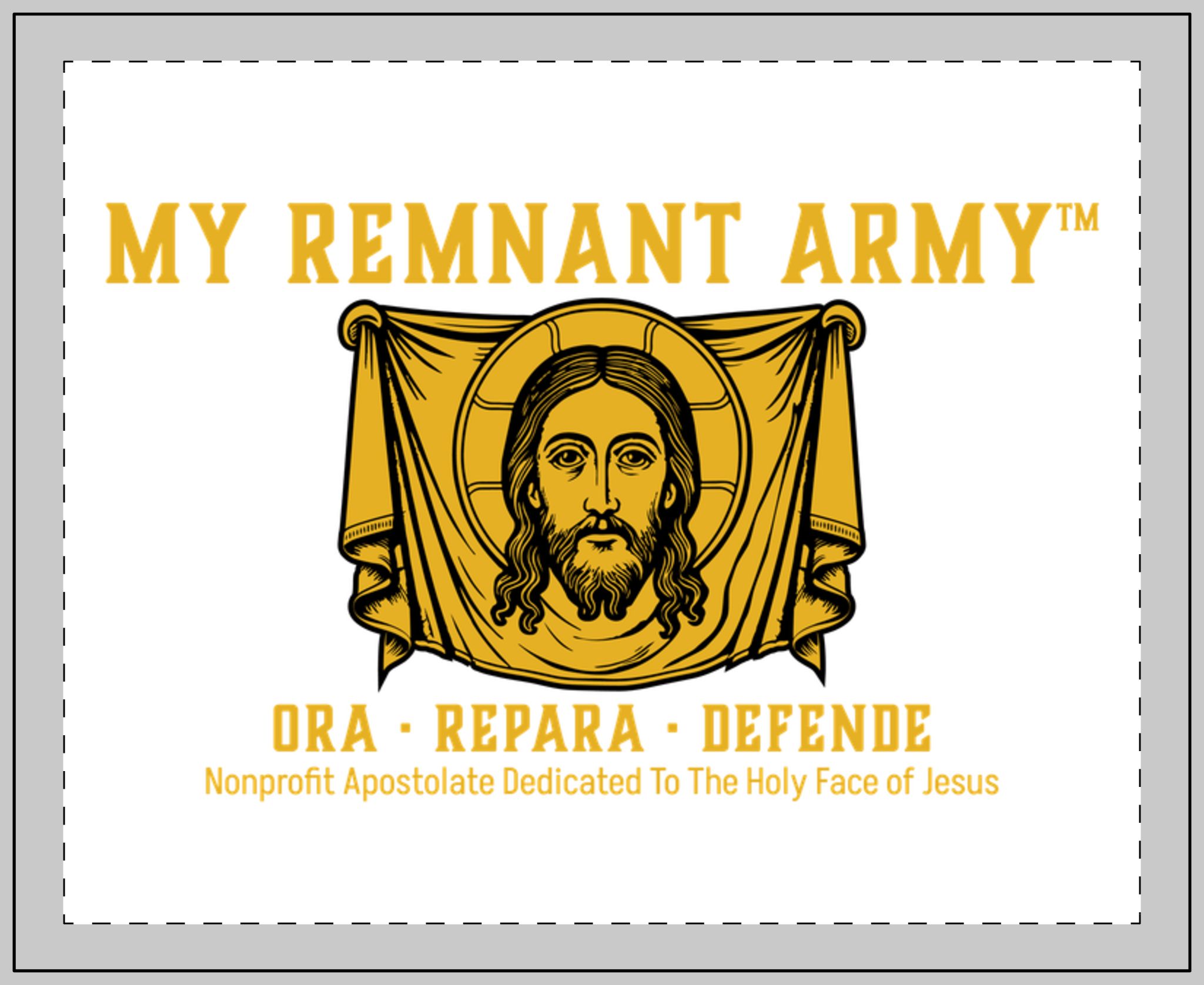 My Remnant Army Glass Candle – 11oz Devotional Holy Face of Jesus Prayer Candle (Ora Repara Defende) - Image 2