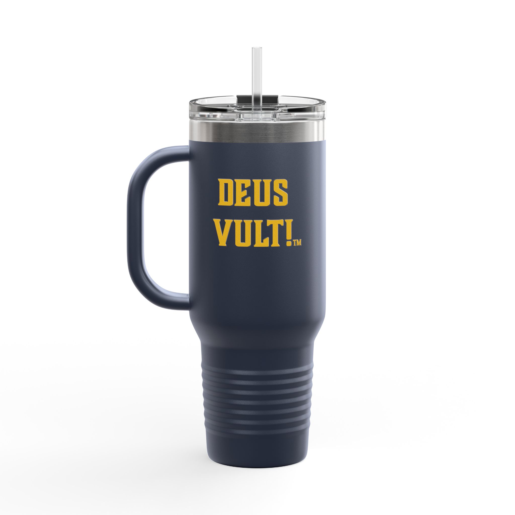 40oz Insulated Travel Mug — “My Remnant Army”/"Deus Vult!" Catholic Faith Tumbler - Image 32