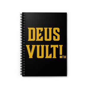 Deus Vult! "God Wills It!" Spiral Notebook — Ruled Journal for Catholic Crusader Fans!