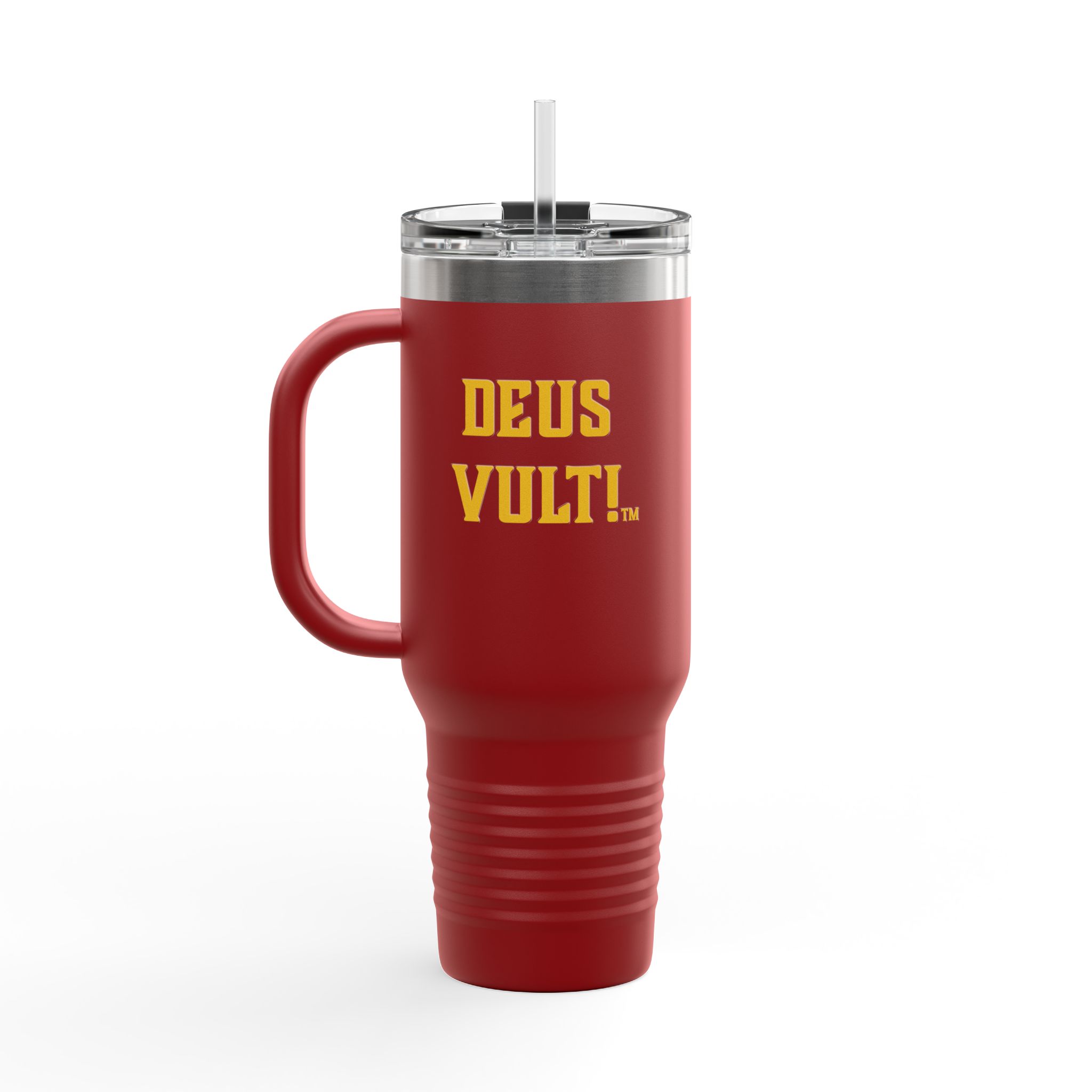 40oz Insulated Travel Mug — “My Remnant Army”/"Deus Vult!" Catholic Faith Tumbler - Image 12