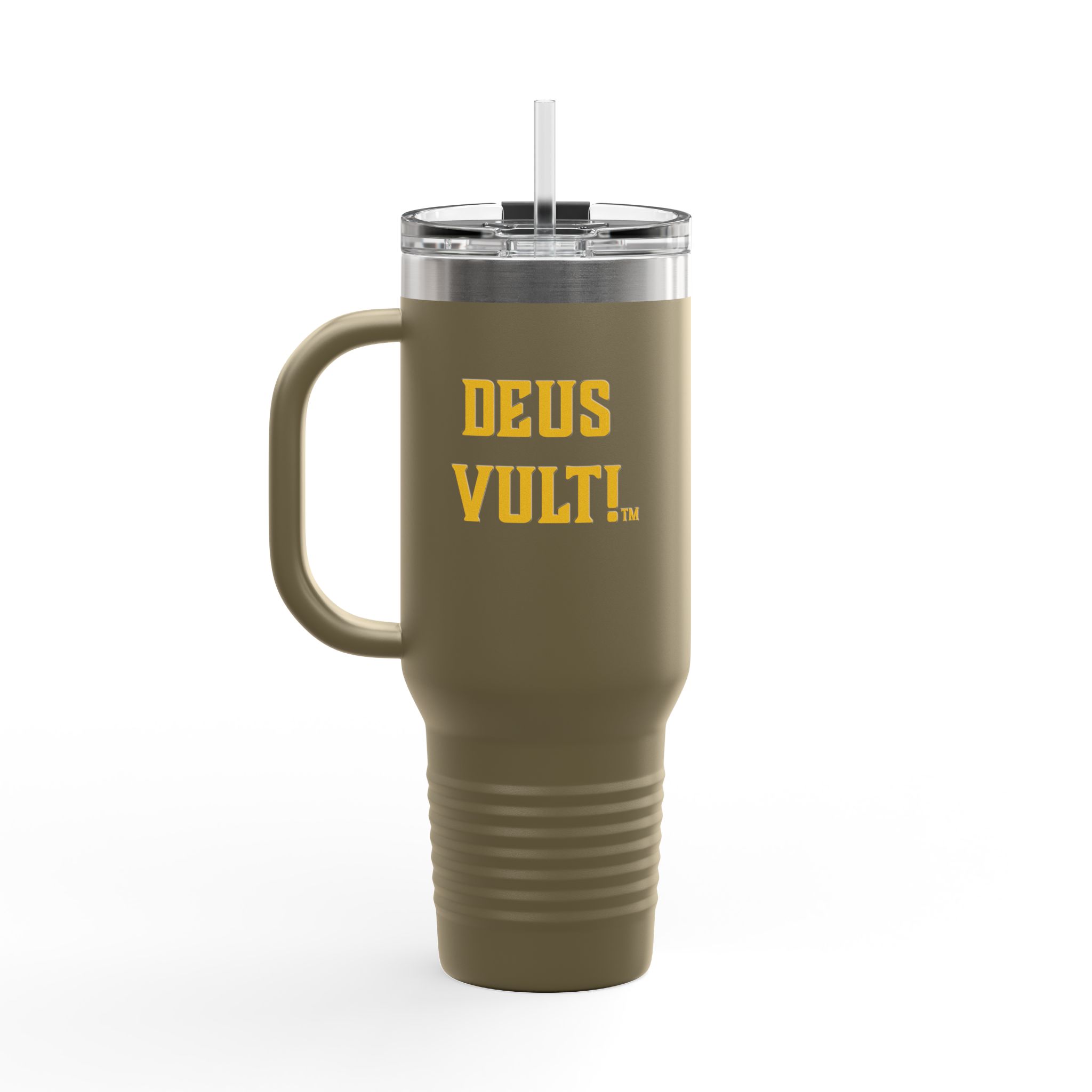 40oz Insulated Travel Mug — “My Remnant Army”/"Deus Vult!" Catholic Faith Tumbler - Image 16