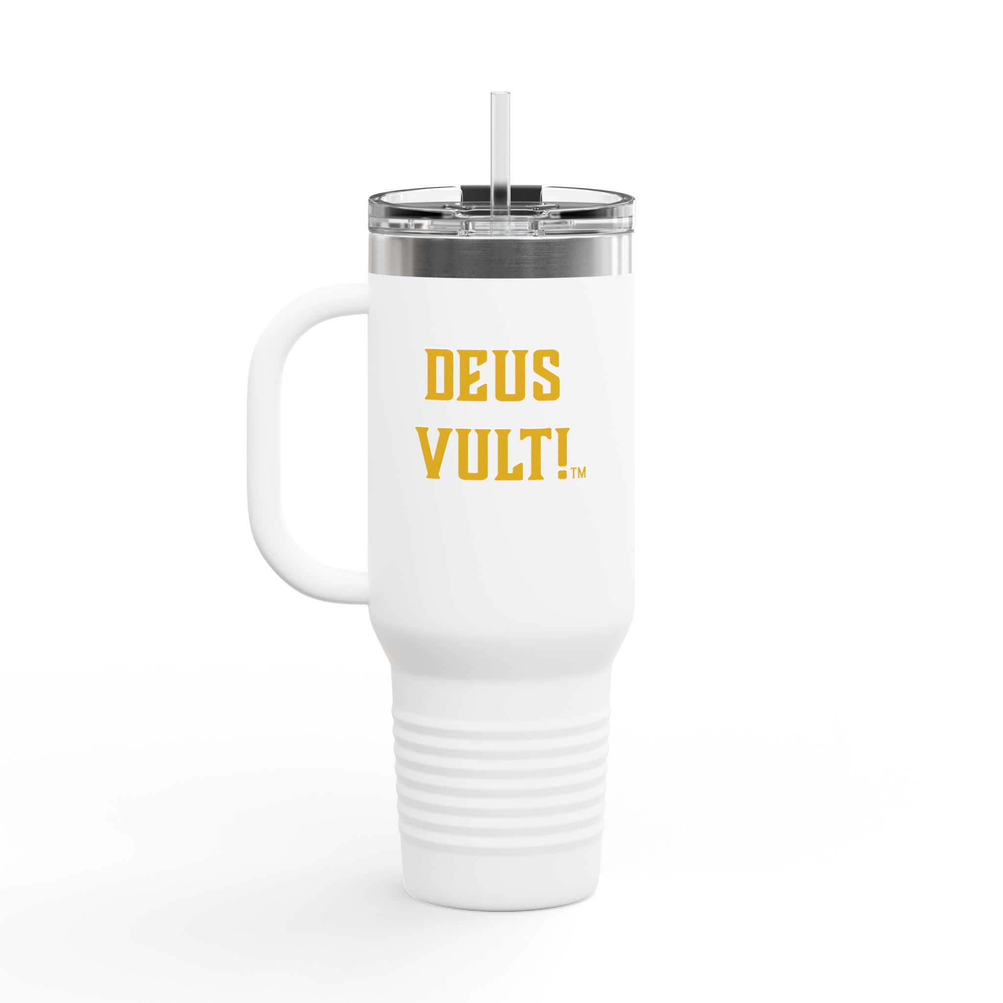 40oz Insulated Travel Mug — “My Remnant Army”/"Deus Vult!" Catholic Faith Tumbler - Image 8