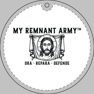 "My Remnant Army" Logo Crystal Glass Ornament (Engraving)