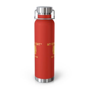 22oz Insulated Water Bottle — "My Remnant Army" Gold Logo