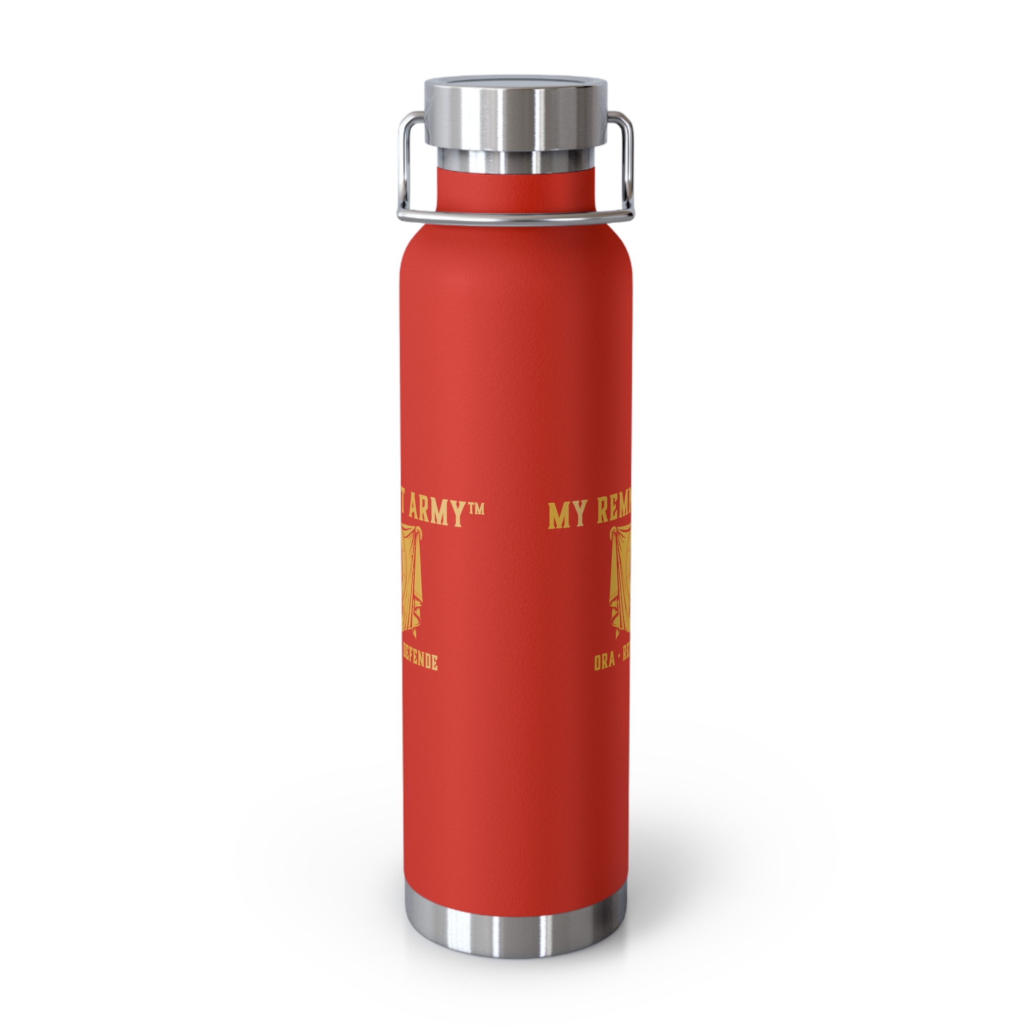 22oz Insulated Water Bottle — "My Remnant Army" Gold Logo