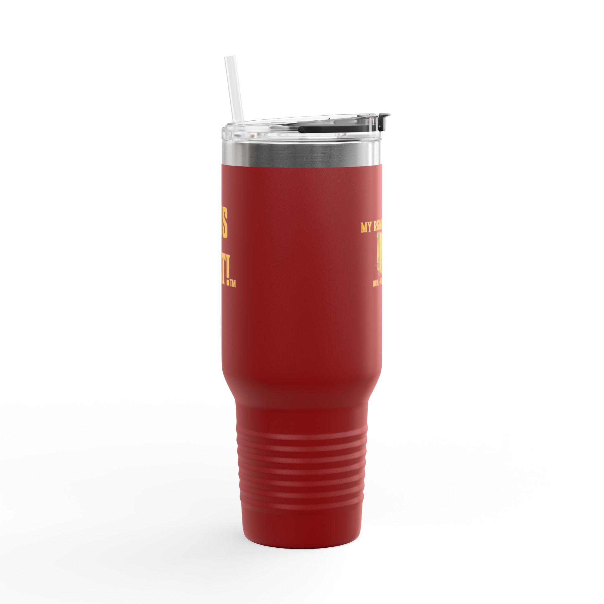 40oz Insulated Travel Mug — “My Remnant Army”/"Deus Vult!" Catholic Faith Tumbler - Image 9