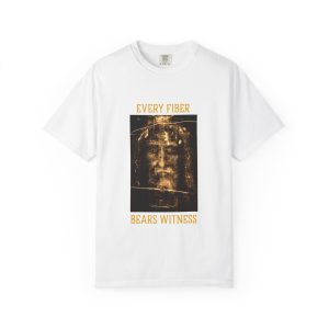 The Shroud of Turin T-Shirt — “Every Fiber Bears Witness” Graphic Tee
