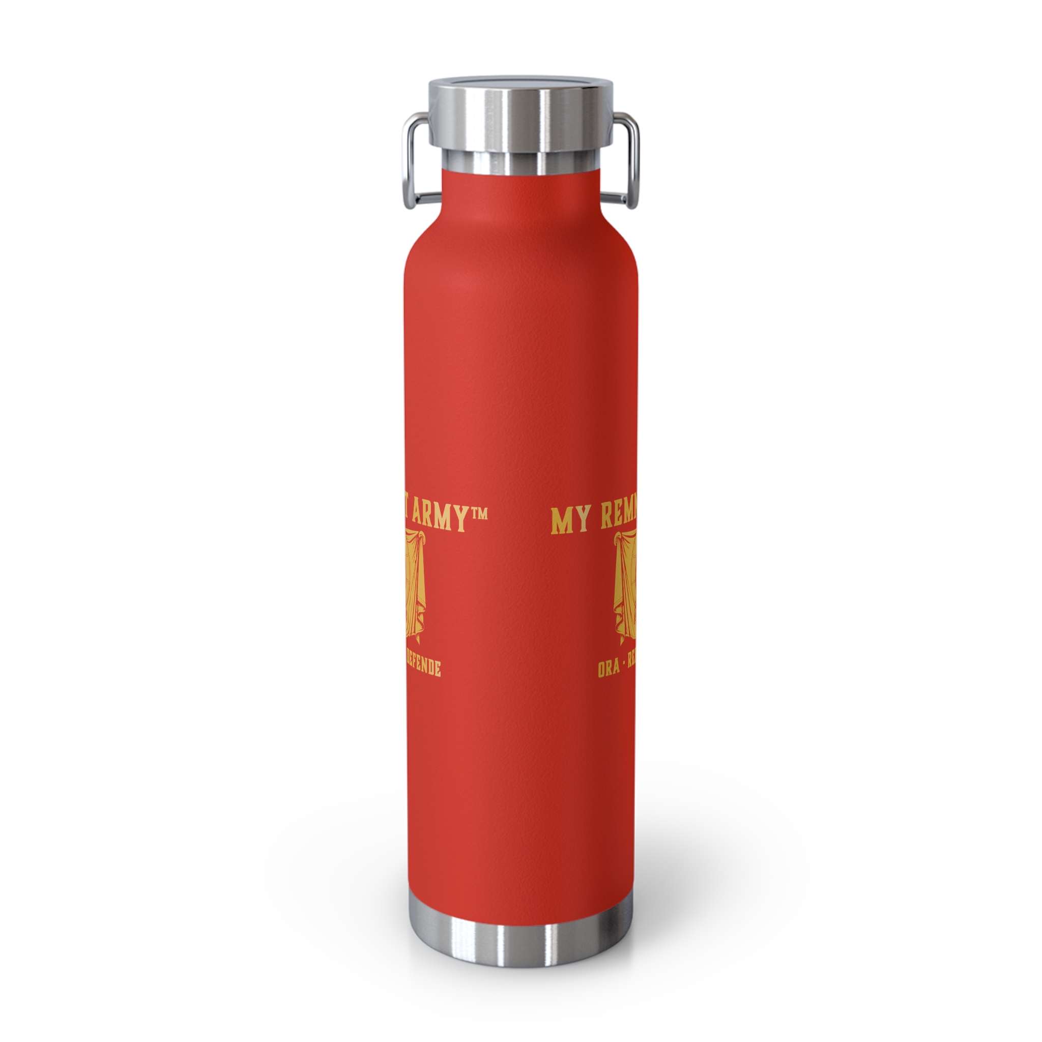 22oz Insulated Water Bottle — "My Remnant Army" Gold Logo - Image 4
