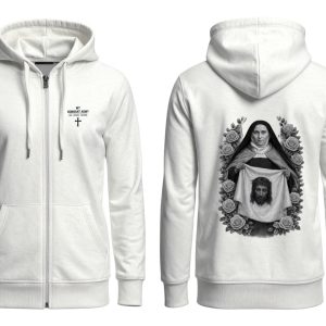 St. Therese Of Lisieux Zip Up Hoodie
